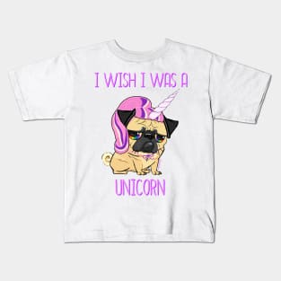 I WISH I WAS A UNICORN Kids T-Shirt